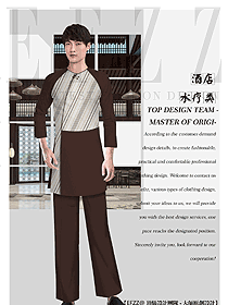 時(shí)尚男款美容技師制服設(shè)計(jì)圖774
