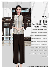 原創(chuàng)設計客房服務員服裝款式圖657