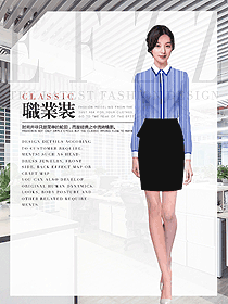 時尚女職業(yè)裝長袖襯衫制服設(shè)計圖390