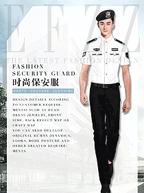 原創制服設計短袖保安服款式效果圖382