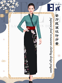 原創制服設計日式料理服務員制服款式圖354