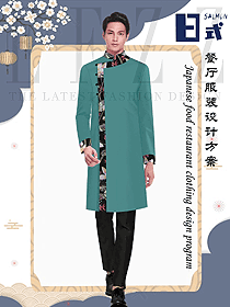 新款日式餐廳男服務員制服款式設計圖352