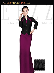 酒店制服西餐咨客服裝設計385