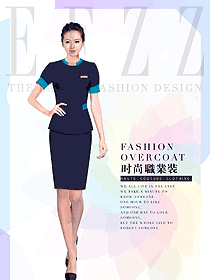 時尚女職業裝夏裝制服設計圖786