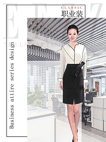 時尚女職業裝夏裝制服設計圖846