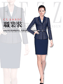 原創(chuàng)制服設(shè)計女職業(yè)裝夏裝款式圖856