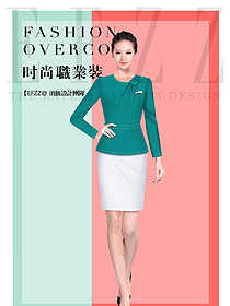 原創(chuàng)制服設計女秋冬職業(yè)裝設計稿1671