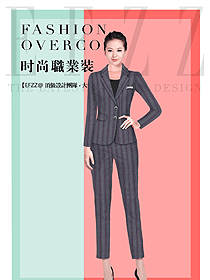 原創制服設計女秋冬職業裝設計圖1743
