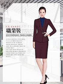 時尚女秋冬職業裝制服設計圖1751