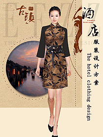新款女款酒店中餐領班服裝款式圖180