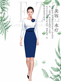 女款SPA水療會所咨客制服設(shè)計圖441