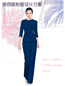 時(shí)尚女款美容技師制服設(shè)計(jì)圖756