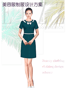 時(shí)尚女款美容技師制服設(shè)計(jì)圖744