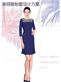 時尚女款美容會所服裝款式圖727