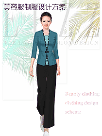 原創(chuàng)設(shè)計(jì)女款美容會(huì)所服裝款式圖716