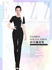 原創(chuàng)制服設計女款美容會所服裝款式圖703