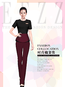 原創制服設計女款美容會所服裝款式圖697