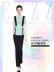 原創(chuàng)制服設(shè)計(jì)女款美容會(huì)所服裝款式圖694
