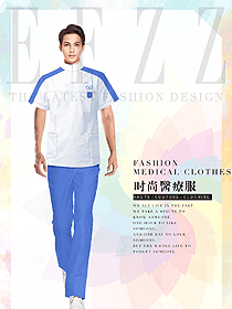 時尚短袖男款醫護服制服設計圖785