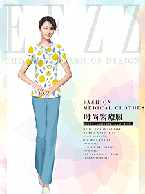 時尚女款醫療美容護士制服設計圖803