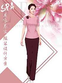 時(shí)尚女款醫(yī)療美容制服設(shè)計(jì)圖806