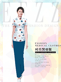 時尚短袖女款醫(yī)療美容制服設計圖817