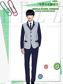 原創制服設計長袖男款學生服校服款式圖116
