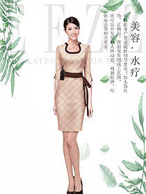 原創(chuàng)制服設計總臺收銀接待服裝款式圖446