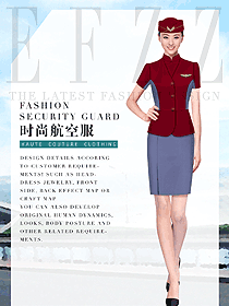 原創制服設計空姐服裝款式圖849