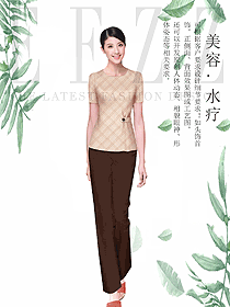 新款美容養生技師工作制服設計圖848