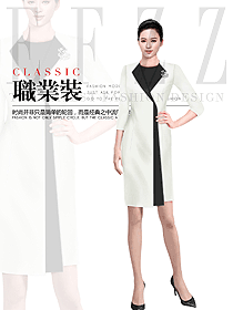 時尚女職業(yè)裝夏裝制服設計圖993