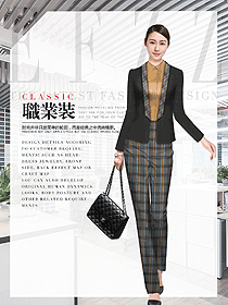 時尚女秋冬職業裝制服設計圖1823