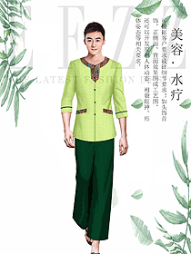 新款男款美容養(yǎng)生技師工作制服設(shè)計(jì)圖854