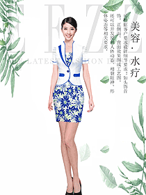 原創制服設計總臺收銀接待服裝款式圖463
