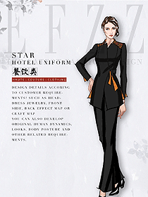 原創設計中餐服務員服裝款式圖2163