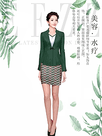 長袖女款總臺(tái)收銀接待制服設(shè)計(jì)圖470