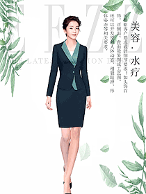 女款總臺(tái)收銀接待制服設(shè)計(jì)圖484