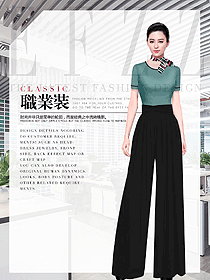 新款短袖女職業裝夏裝制服設計圖1048