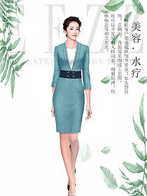 原創(chuàng)設(shè)計總臺收銀接待服裝款式圖486