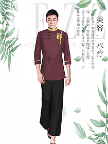 時尚男款spa養(yǎng)生美容技師制服設計圖895