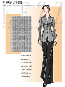 酒店客戶關系主任制服圖設計1268