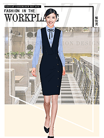 輕奢咖啡網(wǎng)紅店員制服設(shè)計圖421
