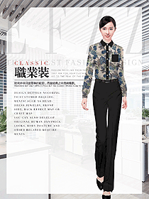 時尚女襯衣女職業裝長袖襯衫設計圖424