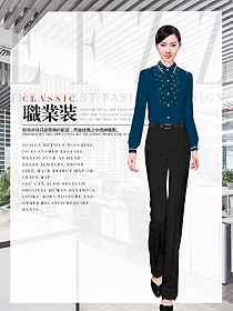 女職業裝長袖襯衫效果圖425
