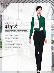 女職業裝長袖襯衫效果圖428