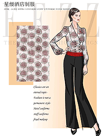 酒店前廳接待工作制服設(shè)計(jì)圖1286