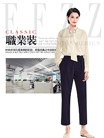 女職業裝長袖襯衫設計圖430