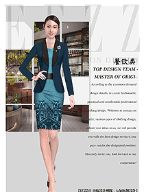 西餐領班制服款式設計圖089