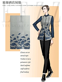 酒店大堂工作制服設計圖1291