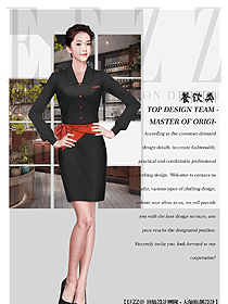 西餐服務員服裝款式圖1341